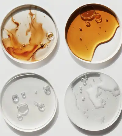 Skincare Product Texture Petri Dishes