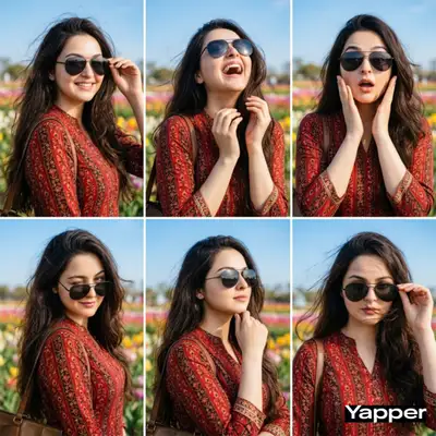 Stylish 2x3 Expression Collage Portrait