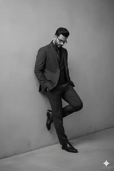 Black-and-White Editorial Portrait Prompt