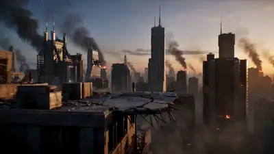 Futuristic Warzone Cinematic Action Sequence