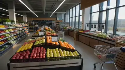 Cinematic Grocery Store Shopping Video Prompt