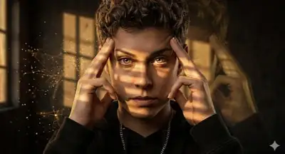 Cinematic Psychic Portrait with Chiaroscuro Lighting