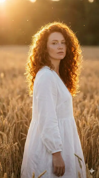 Soft as Sunset: Fine-Art Wheat Field Portrait
