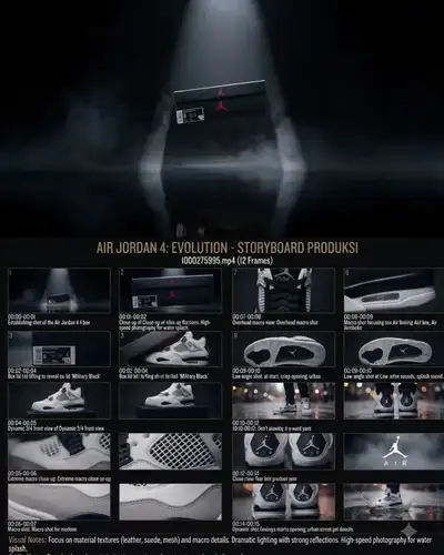 Cinematic Sneaker Reveal Video Prompt