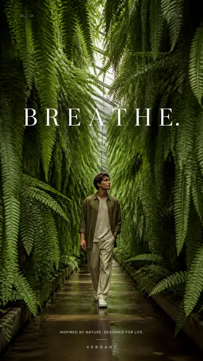 Greenhouse Fern Tunnel Editorial Campaign