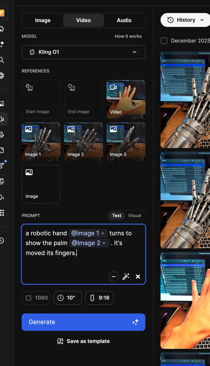 Turn a recorded hand video into a robotic hand with Nano Banana Pro