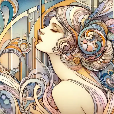 Art Nouveau Painting Prompt