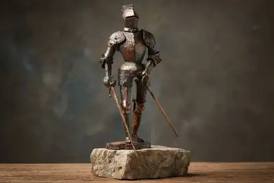 Hand-Forged Metal Figurine Prompt