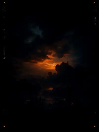 Animation d'affiche cinématique de science-fiction sombre