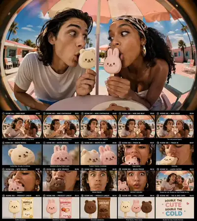 Cinematic Summer Dessert TVC Prompt