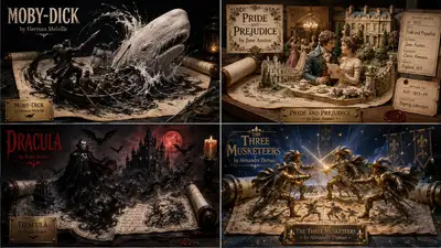 Narrative Materialization: Ink-to-3D Book Scene
