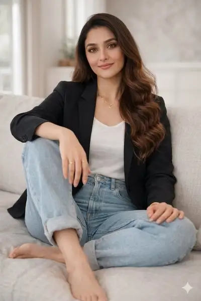Professional Portrait of Woman on Sofa
