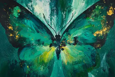 Neurotransmitter Abstract Expressionism Art Prompt