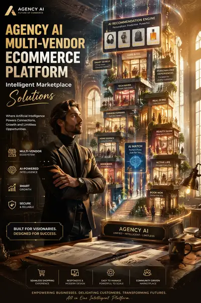 AI ecommerce marketplace advertisement with creative director