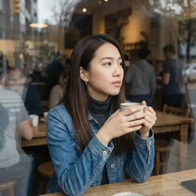 Café Window Portrait