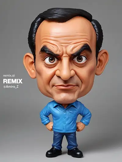 Caricature Vinyl Toy Illustration Prompt