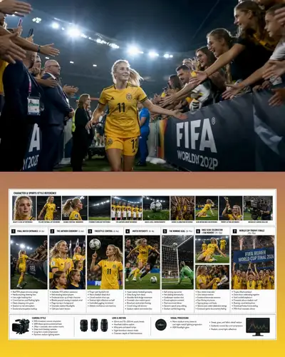 Filmisches Übertragungsvideo des FIFA-Frauen-WM-Finales