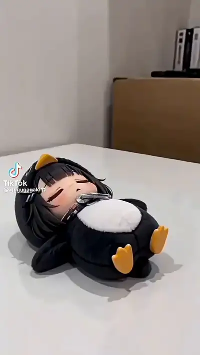 Cute Chibi Penguin Girl Character