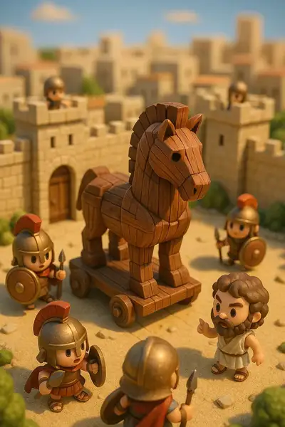 Diorama miniature 3D Chibi : La Belle au bois dormant
