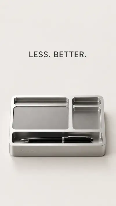 Museum-Quality Aluminum Desktop Organizer Campaign