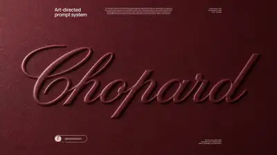 Macro Embossed Logo Paper Photography Prompt