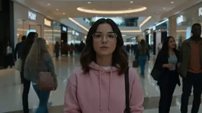 Cinematic Mall Battle: Anime Villain vs. Fearless Woman