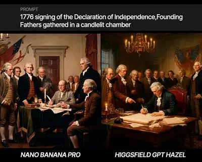 1776 Declaration of Independence Scene
