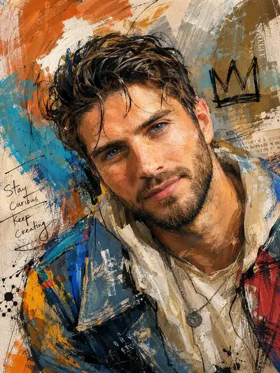 Mixed Media Portrait Painting Prompt