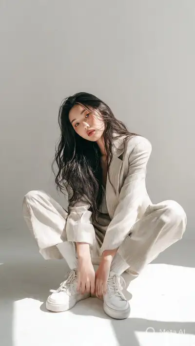 K-pop Fashion Model Editorial Portrait