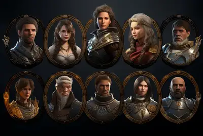 Game Character Gallery Prompt