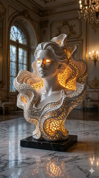 Universal Bust Sculpture Prompt