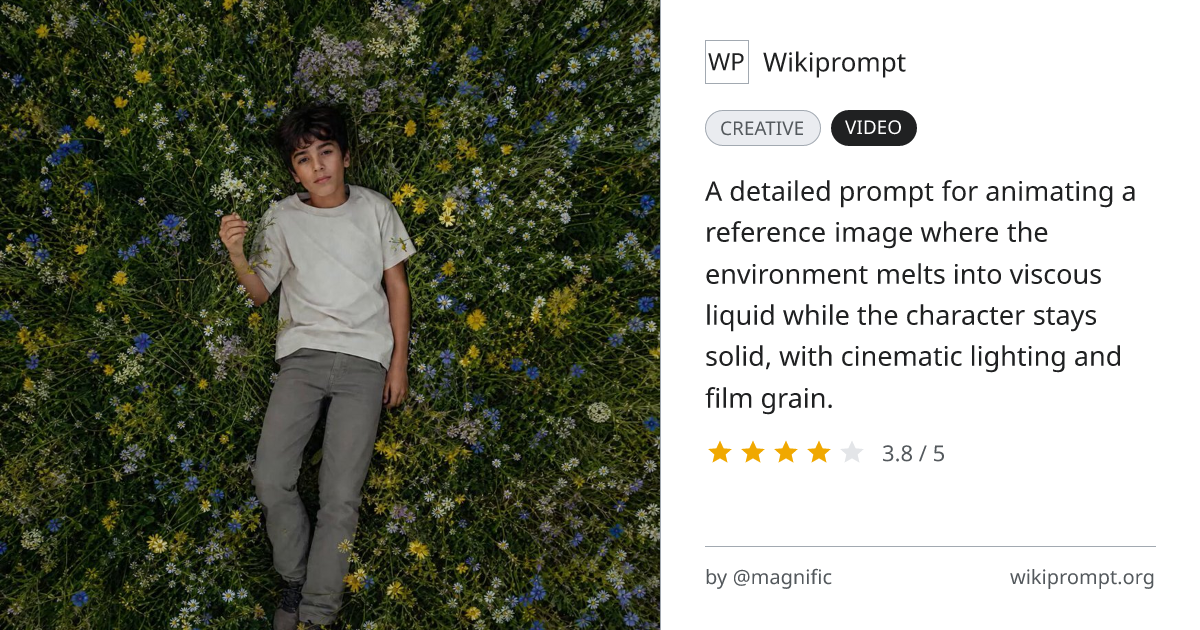 Melting World Animation Prompt | Wikiprompt