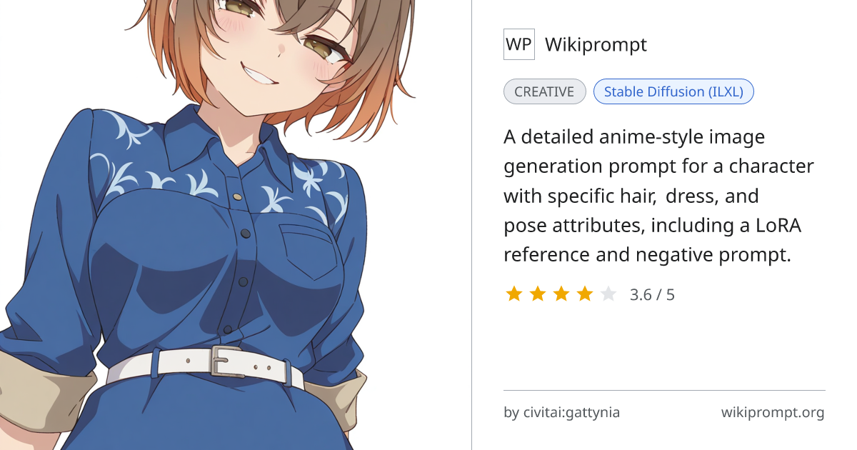 Misono Shizuku Anime Character Prompt | Wikiprompt