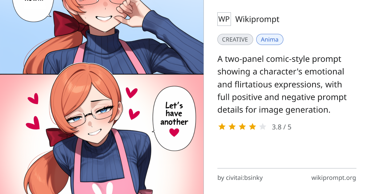 Mom-Style Character Scene with Two Panels | Wikiprompt