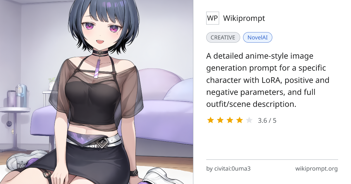 Nijitoru Anime Girl Prompt | Wikiprompt