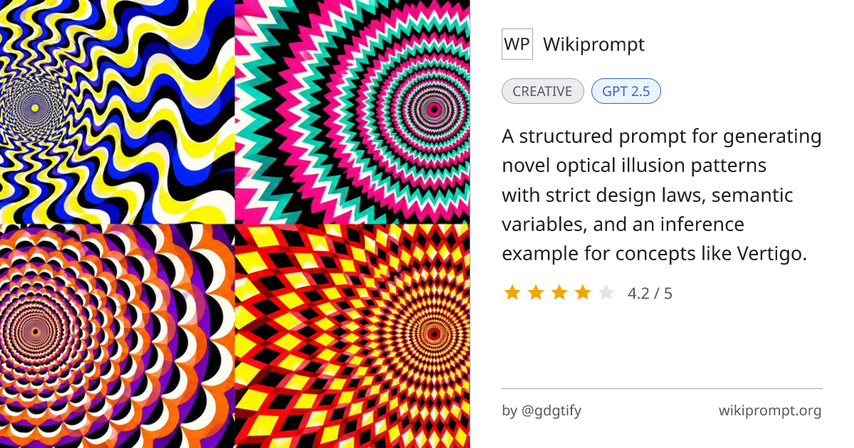 Optical Illusion Pattern Generator (Op-Art / Psychophysical De ...