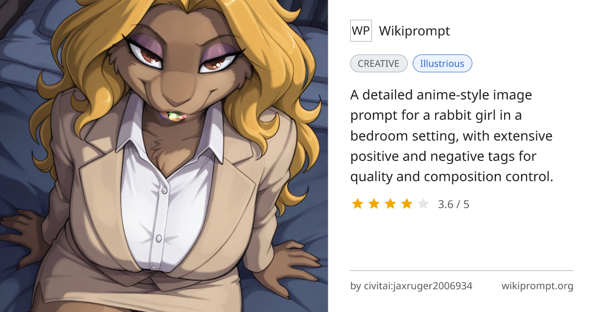 Rabbit Girl Bedroom Portrait Prompt | Wikiprompt