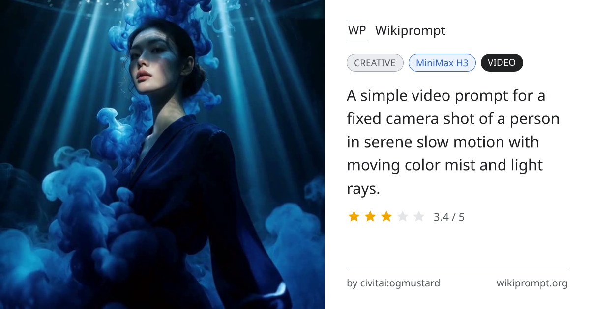 Serene Slow Motion Color Mist Scene | Wikiprompt
