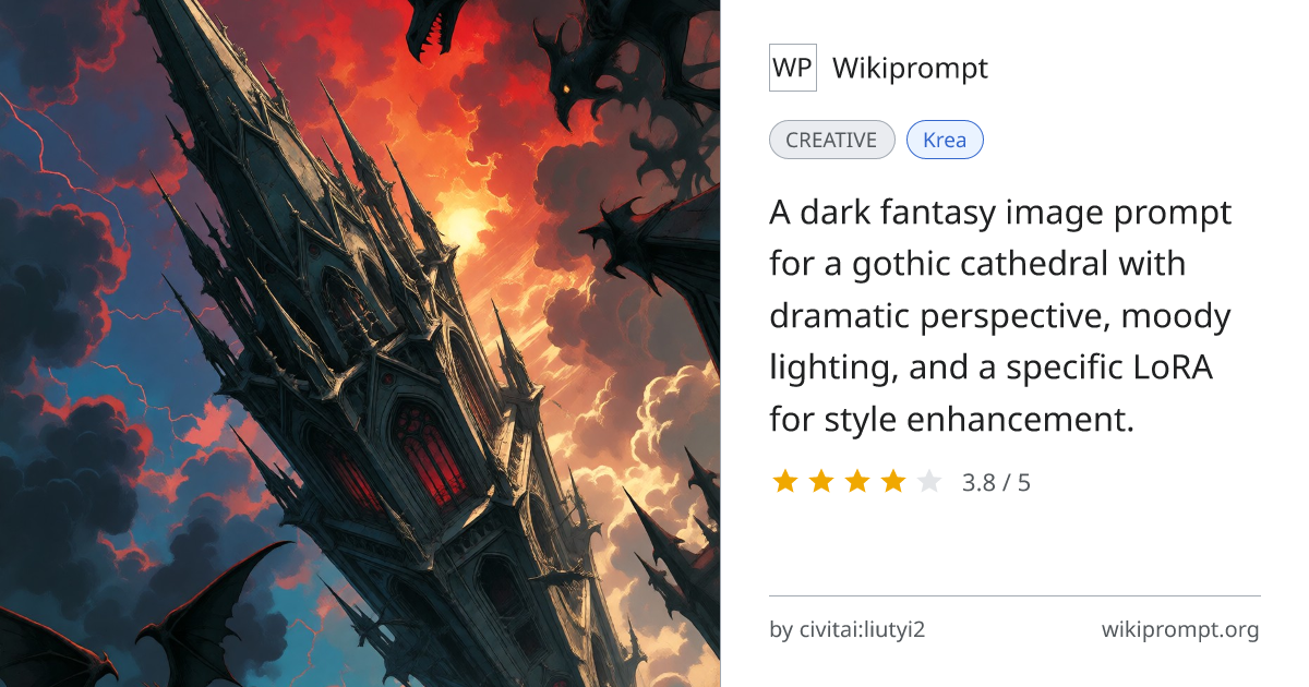 StrangeDaal Gothic Cathedral Prompt | Wikiprompt