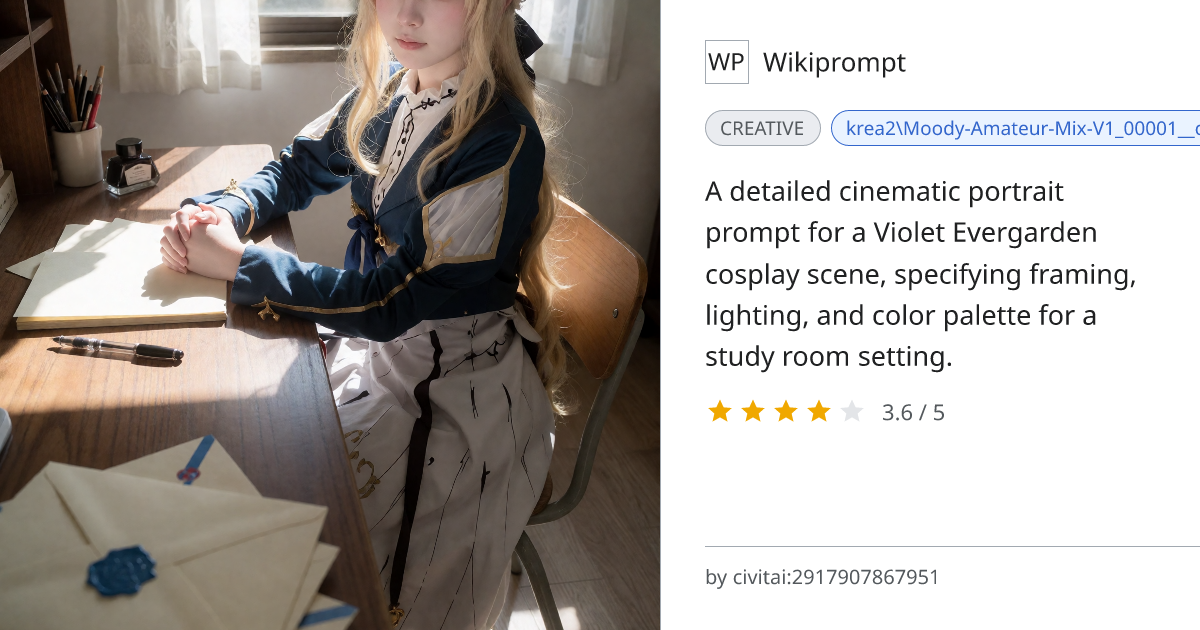 Violet Evergarden Study Room Portrait | Wikiprompt