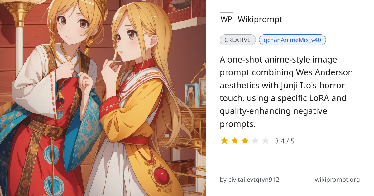 Wes Anderson x Junji Ito Anime Portrait | Wikiprompt
